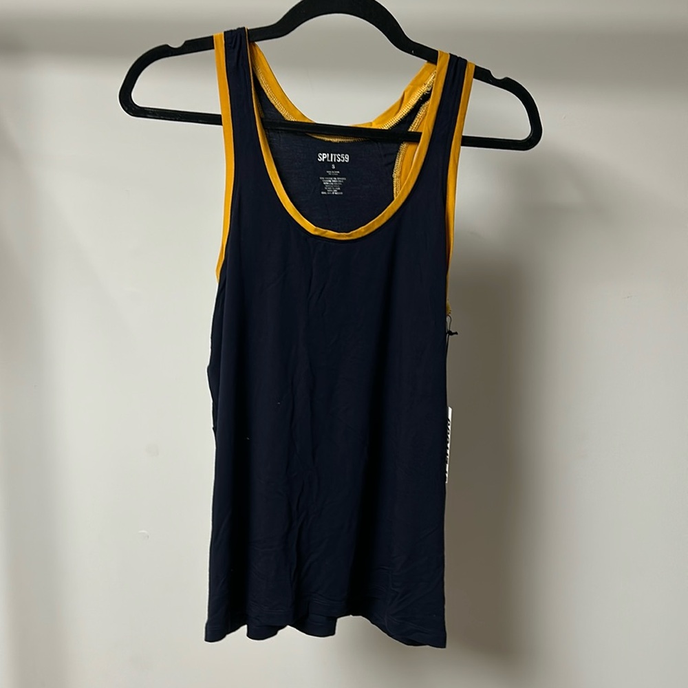 Splits59 Tessa Jersey tank indigo/corn